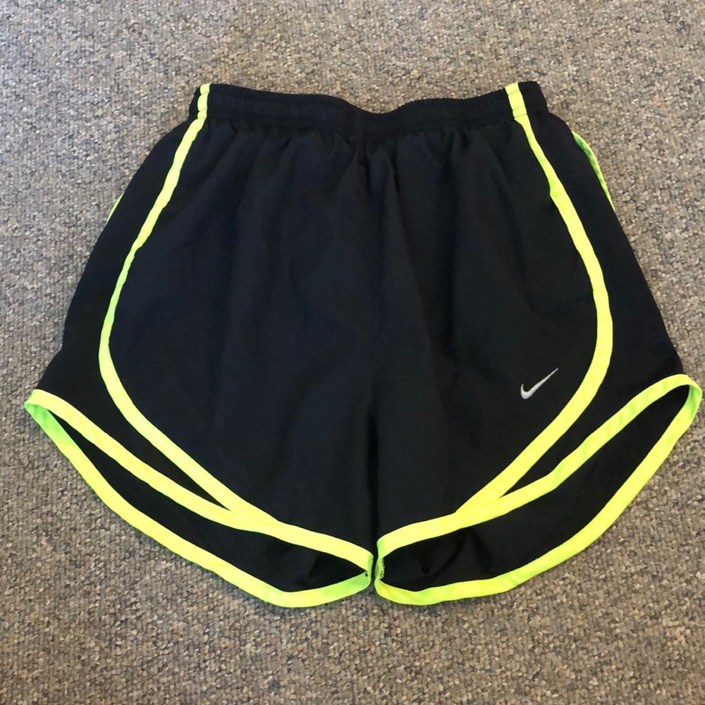 Neon yellow and black xs Nike shorts!